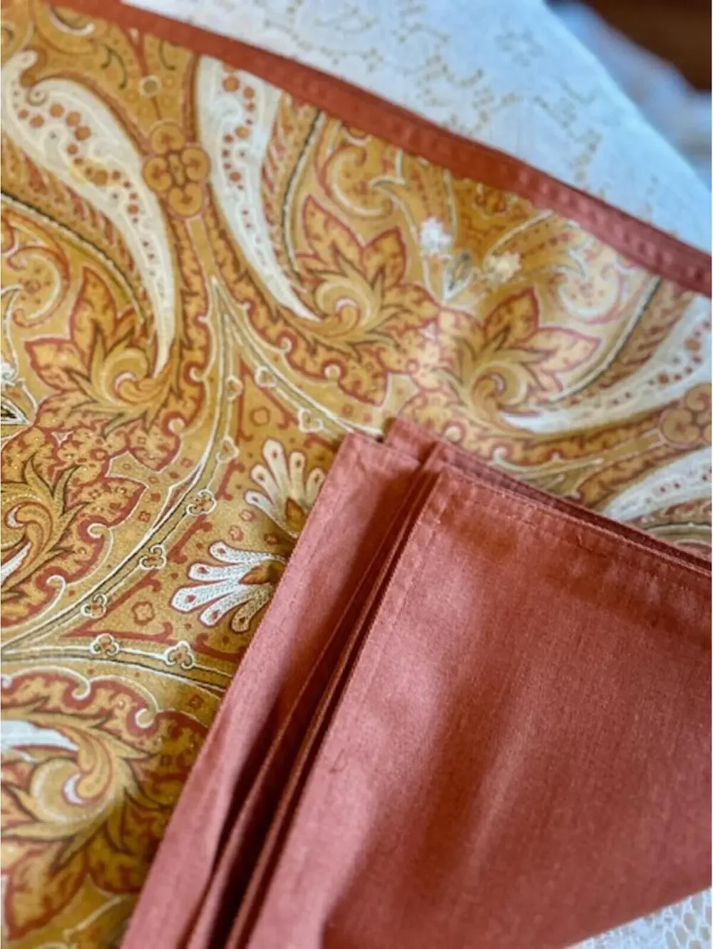 Williams Sonoma Decorative Paisley Placemats Set of 8
